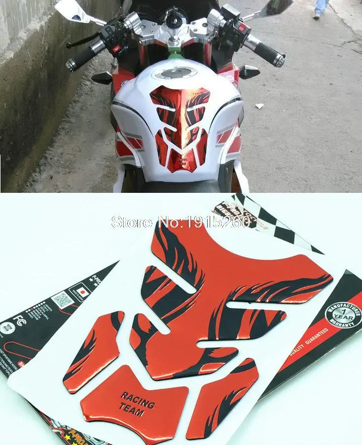 3d наклейка на мотоцикл газовый топливный бак защитный чехол для Yamaha Suzuki Kawasaki Honda