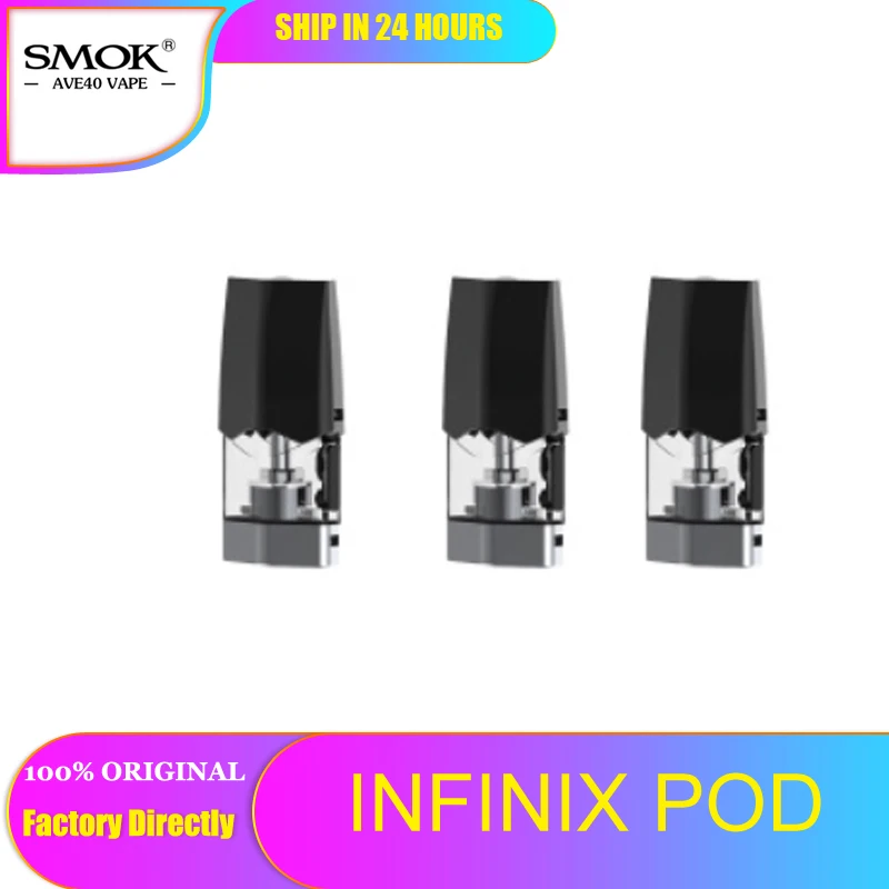 3 шт./лот SMOK VAPE INFINIX POD Coil Pod электронные сигареты 2 мл распылитель бак для Infinix