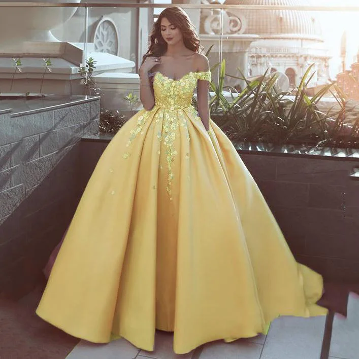 yellow 5 Lorie Розовые Свадебные платья Бальные платья Vestido de novia атласные с открытыми плечами Свадебные платья невесты Бохо многоцветные - Цвет: yellow 5