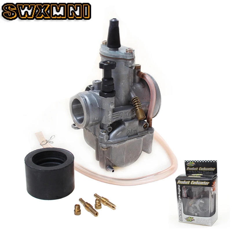 Карбюратор PWK 24 мм для мотоцикла гоночный карбюратор скутера OKO JOG DIO KR150 RTL250 CR80 CR85R