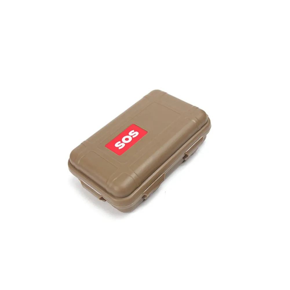 

Black/Orange/Tan 135x80x40mm Outdoor Camping Small Storage Case Box Waterproof Plastic Box Ravel Outdoor Camping Survlvar Box