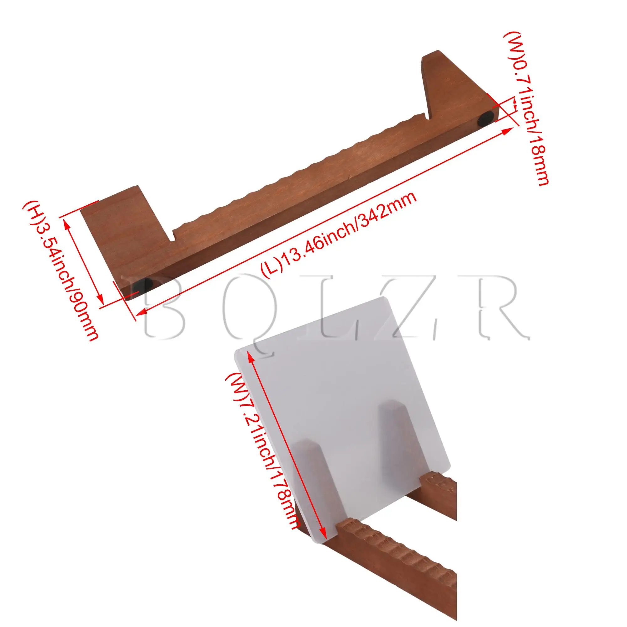 

BQLZR Vinyl Record Storage Rack Desktop Brown Household Albums Storage Racks