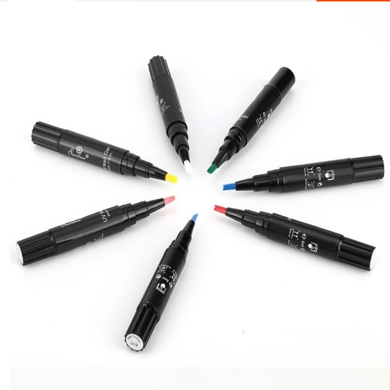 

3 In 1 UV Gel Nail Polish Shiny Pink Colorful One Step Gel Nail Pen Not Need Base Top Coat Nail Art Gel Varnish