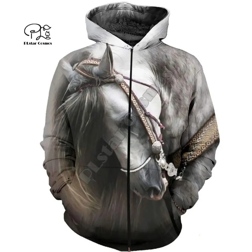 Спортивный костюм PLstar Cosmos с принтом Love Horse для мужчин и женщин художественный