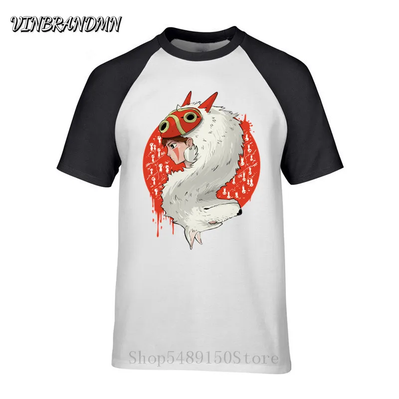 Футболка мужская летняя в японском стиле дизайнерская рубашка с принтом волка