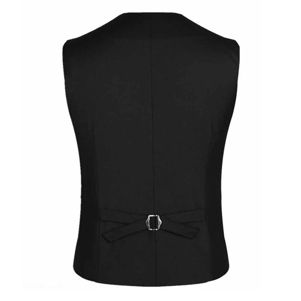 

Business Men 4 Buttons V-Neck Sleeveless Waistcoat Working Wedding Vest