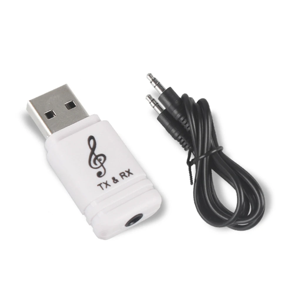 Универсальный USB Bluetooth передатчик приемник 2 в 1 Bluetooth 5,0 ключ 3,5 мм AUX для ТВ ПК беспроводной аудио Bluetooth адаптер