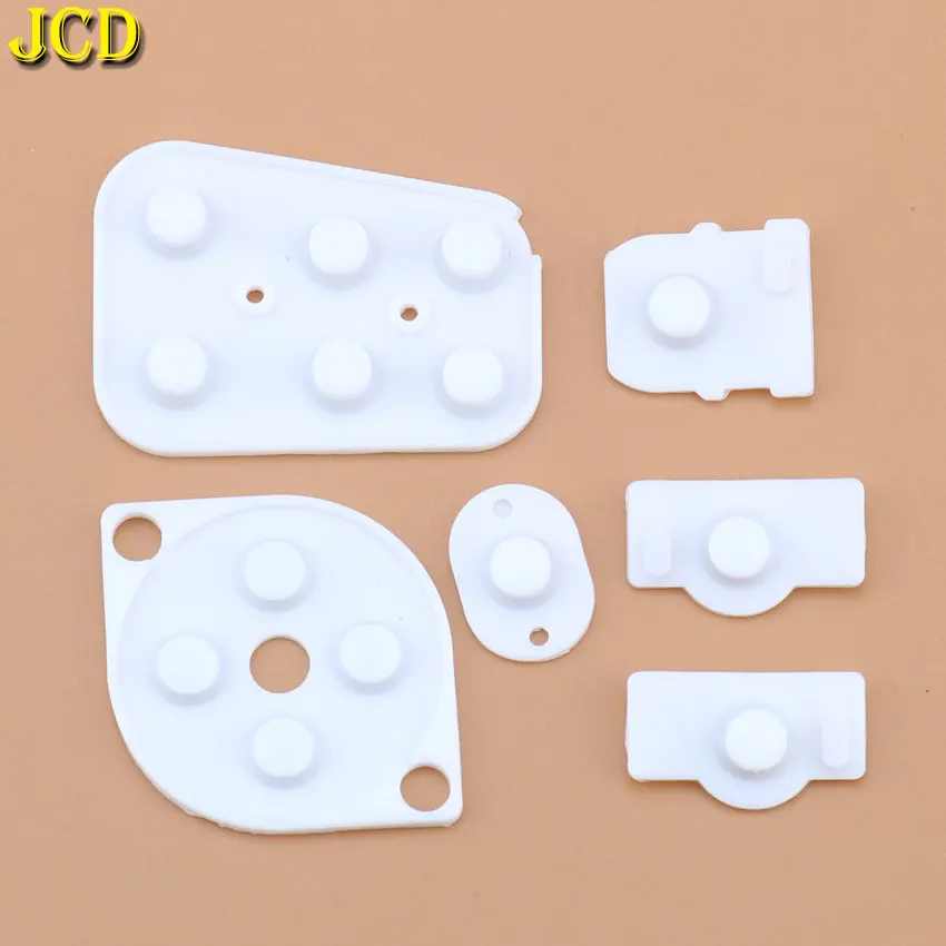 JCD 1 комплект Силиконовый Проводящий резиновый коврик A B X Y D Pad кнопки контакты комплект для контроллера NAND N64 Джойстик проводящая кнопка