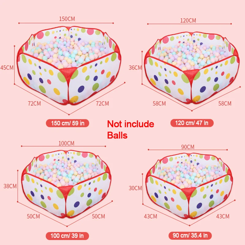 Бассейн для шаров с корзиной детский игровой домик океан Манеж палатка уличные