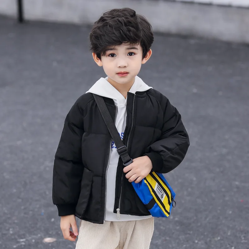 Children Boys Jackets Winter Autumn 2019 Solid Baseball Jacket for Boy Girls Coats Kids Outerwear Baby Boys/Girls | Детская одежда и