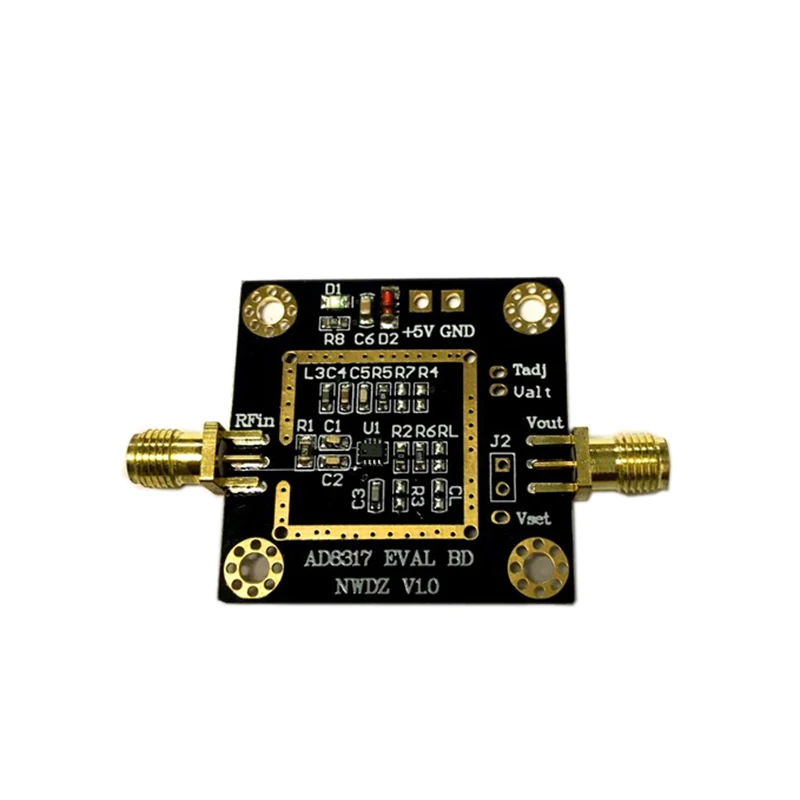Контроллер логарифмического детектора AD8317 1-10 ГГц 60 дБ RF Power измерительный