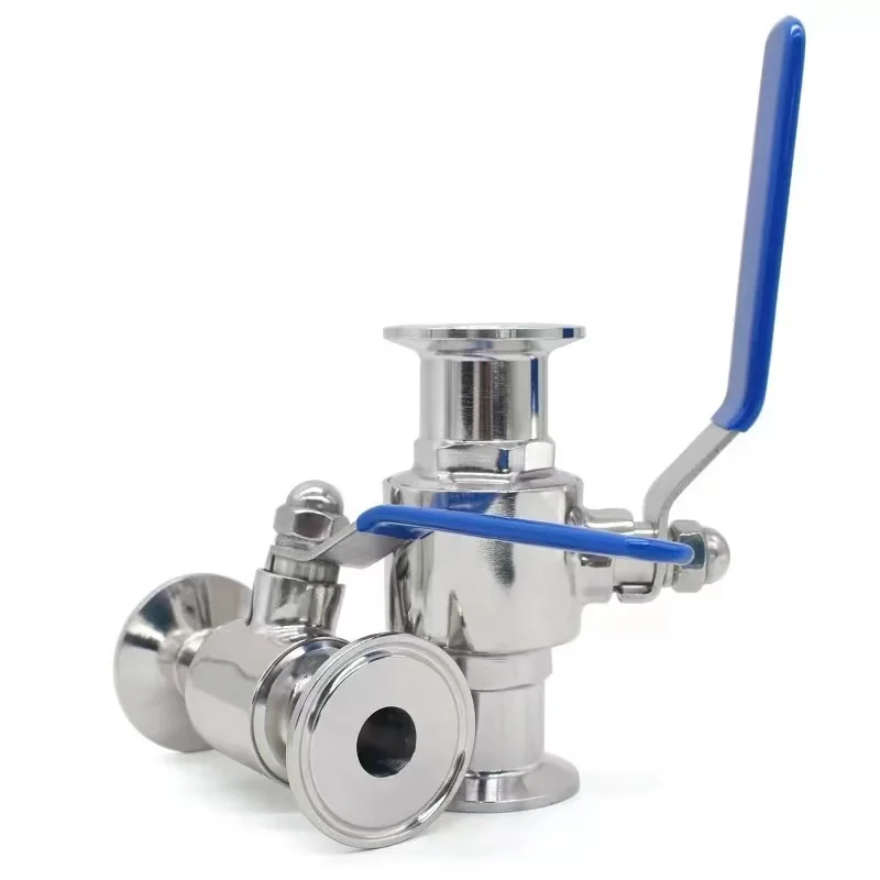 

304 Stainless Steel Sanitary Ball Valve Clamp 50.5/91mm Ferrule Type For Homebrew Diary Product3/4" 1" 1-1/2"