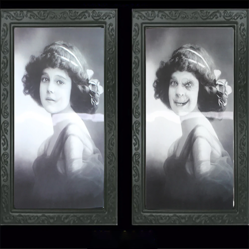 ✅3D фоторамка с изображением призрака сменный портрет ужаса фотография