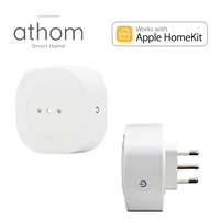 athom italy chile homekit wifi socket timing siri voice remote control plug 16a home automation