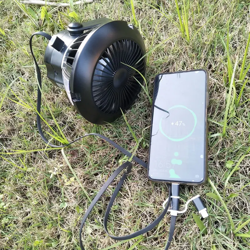 

Multi-function Solar Powered Light Fan Outdoor Camping Supplies Portable Tent Lighting Hanging Lamp USB Charger Solar Power Bank