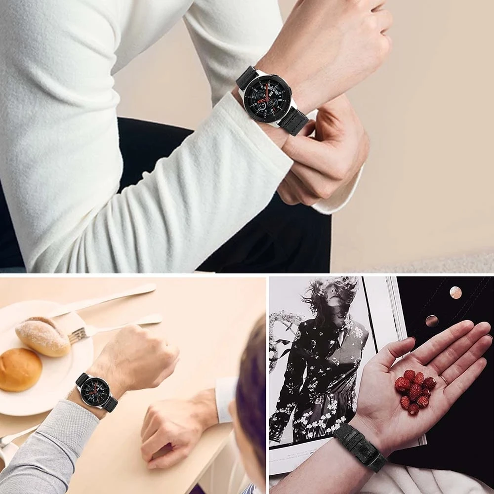 

Strap for Samsung Gear Sport S2 S3 Classic Huami Amazfit GTR BIP 22 20mm Galaxy Watch Active 40mm 44mm 42 46mm Band Huawei GT 2
