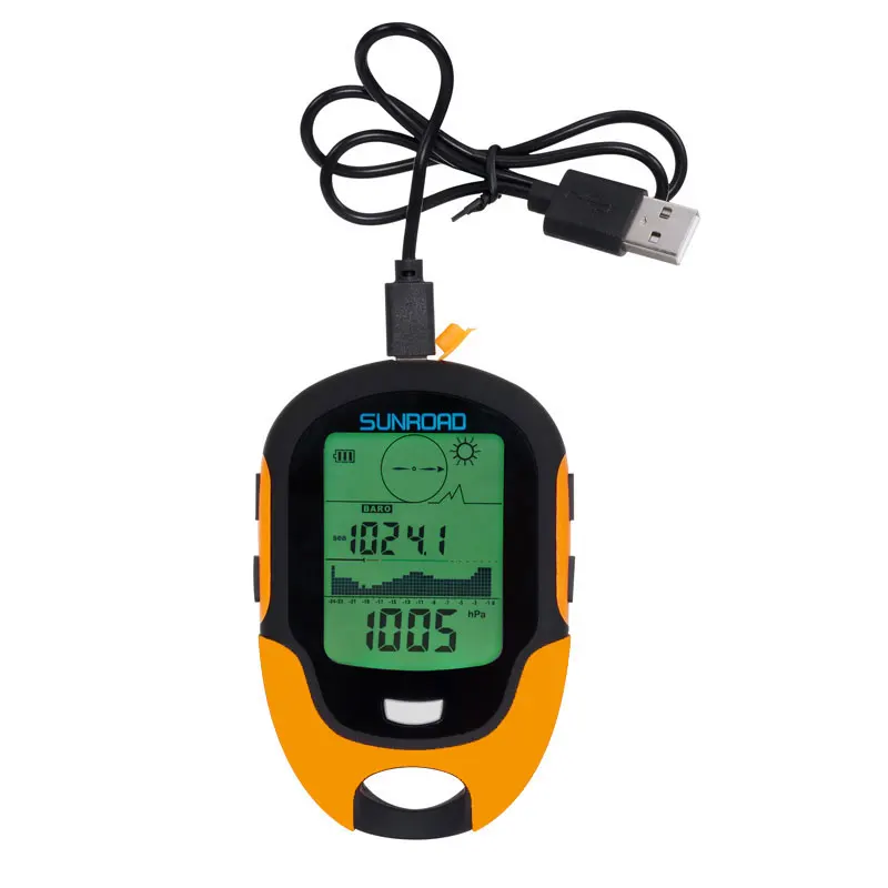 SUNROAD Hand-hold Altimeter GPS Tracker Pocket Watch Compass Barometer Weather Man Backlight 5ATM Waterproof Protable | Наручные часы