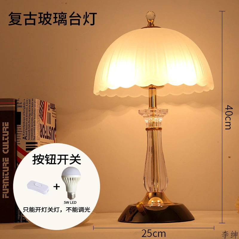 Скандинавский Хрустальный светодиодный настольный светильник для спальни