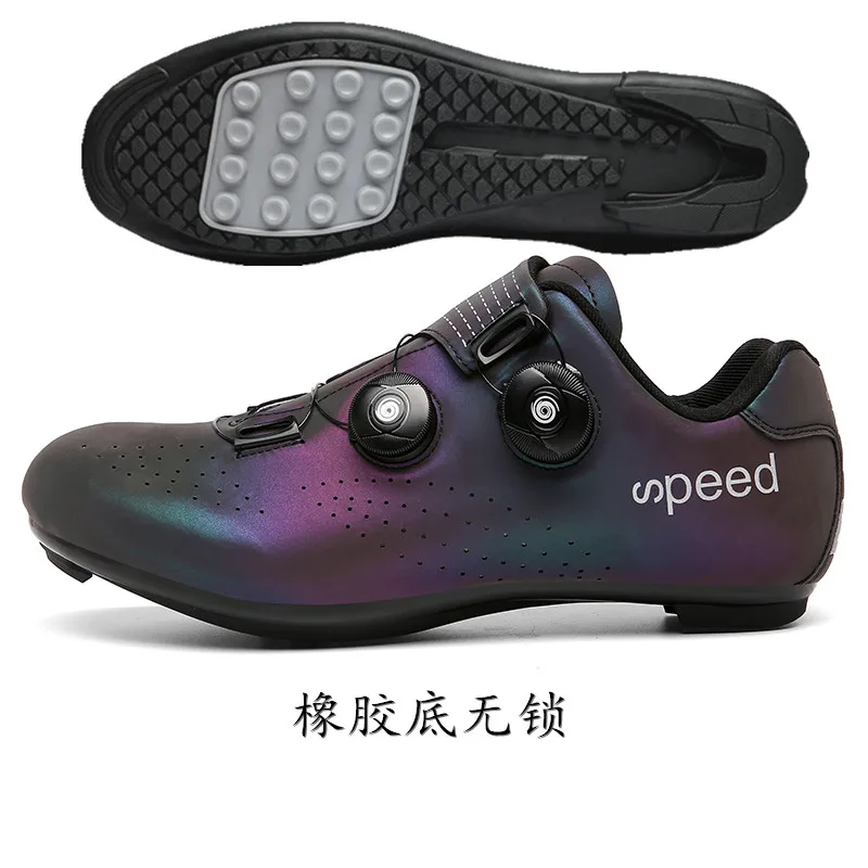 Murah Sepatu Bersepeda MTB Sepatu Bersepeda Balap Jalanan Mengunci Sendiri Sepatu Flat Mtb Luar Ruangan Sneakers Sepeda Gunung Profesional