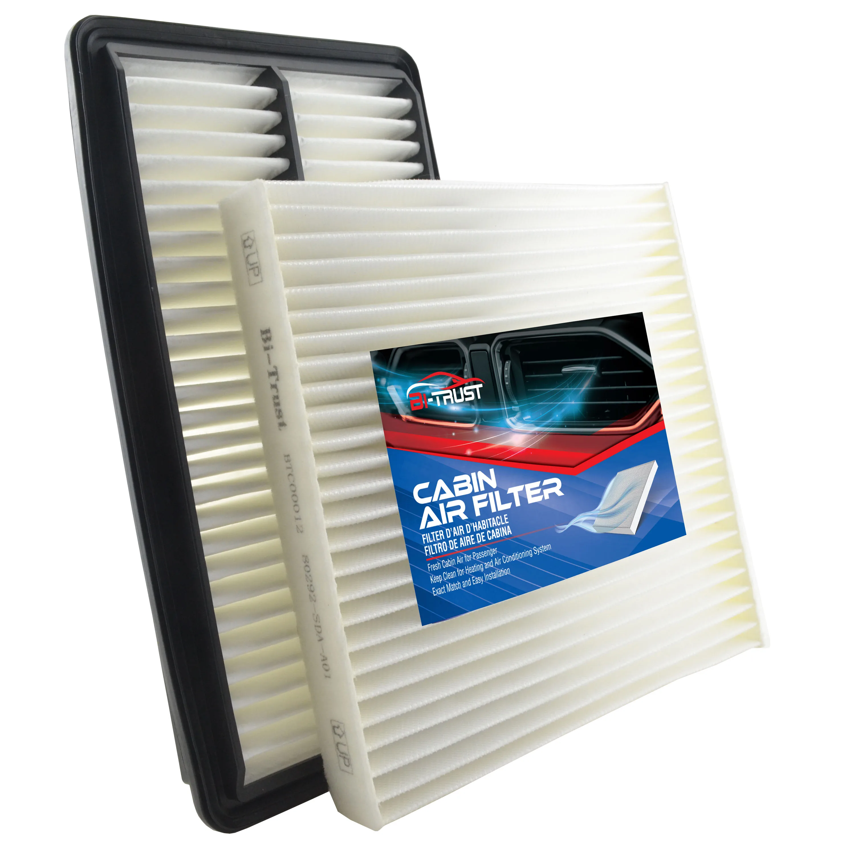 Bi-Trust воздушный фильтр салона двигателя для 2017-2019 Honda Ridgeline V6 2016 л/2019-2016 Acura MDX V6 2019 л/-Honda Pilot V6 л