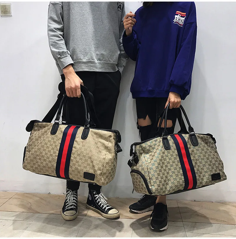 

19 Inch Print Luxury Travel Bags,Nylon Pillow Luggage Bag,Men Duffle Bag Portable Fitness Bag,Travel Shoulder Bag