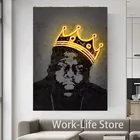 Известный большой неоновый постер, холст, настенные художественные украшения, принты для гостиной, дома декоративная картина для спальни без рамки