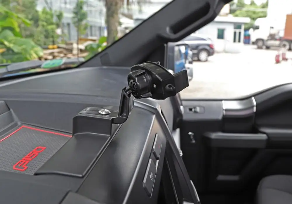 phone holder stand gps mount bracket for ford f150 f 150 2015 2016 2017 2018 2019 2020 2021 car interior accessory abs black free global shipping