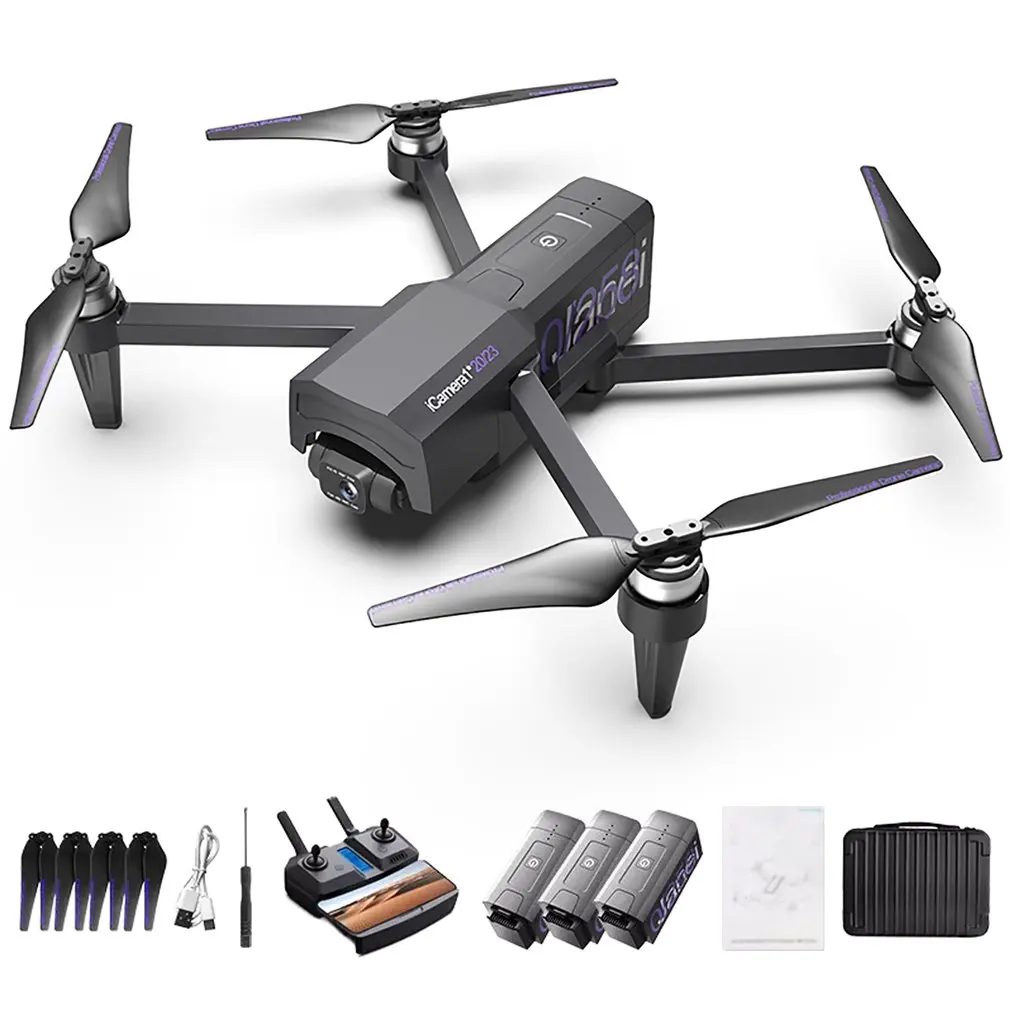 

Дрон с HD-Камерой 8K Квадрокоптер с GPS 5G противоударный 2-осевой бесщеточный двигатель 5 км летательный аппарат для аэрофотосъемки