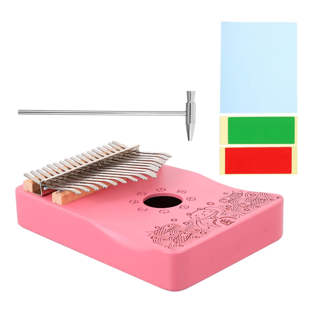 

1 Set Thumb Piano Kalimba Adult Child Finger Piano Premium 17 Keys Mbira