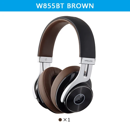W855BT Brown EDIFIER W855BT bluetooth-гарнитура Bluetooth NFC сопряжение и Поддержка aptX удобное управление на ухо и поддержка звонков беспроводные наушники - Цвет: W855BT Brown