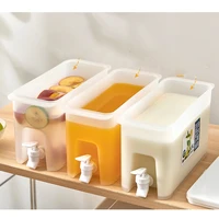 household refrigerator cold kettle with faucet large capacity lemon fruit teapot summer cool water bucket cold soak bottle
