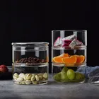 Маленькие контейнеры с крышками, стеклянные банки для еды, могут перекрывать пространство, хранить в холодильнике, предметы для хранения фруктов и салатов