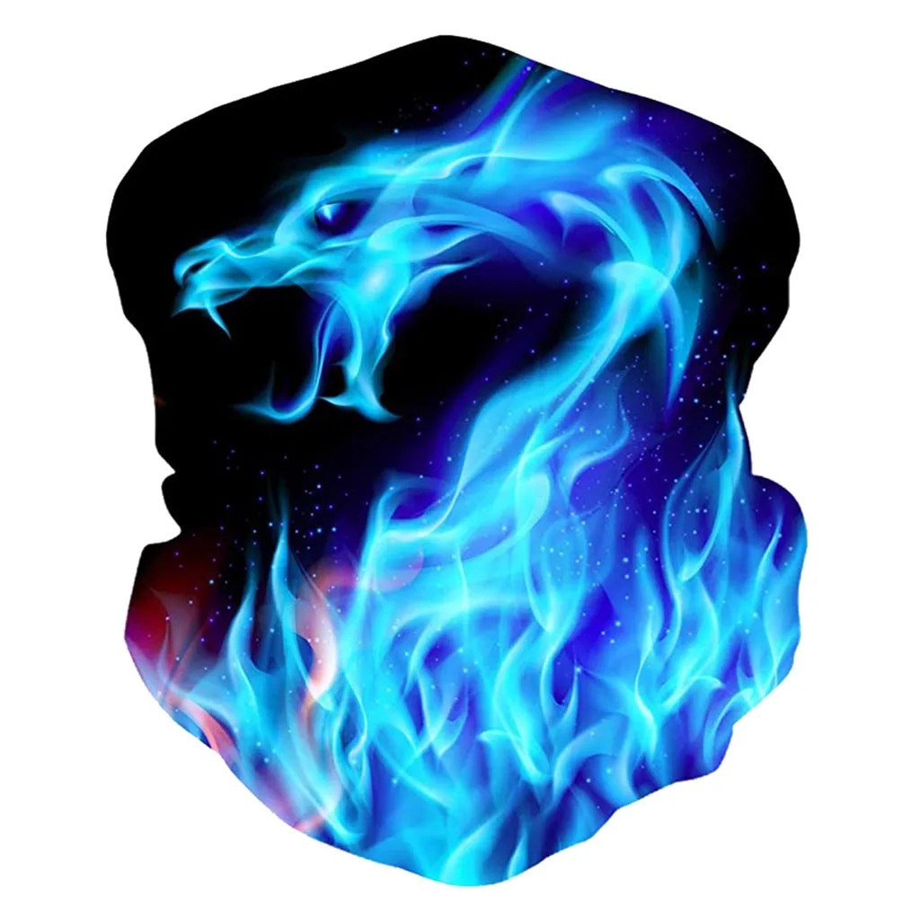 Бесшовные 3d банданы с черепами для езды на велосипеде рыбалки катания лыжах и