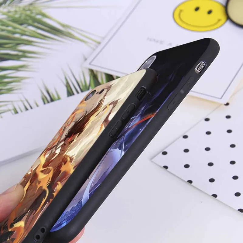 Nezha cartoon Soft Silicone Phone Case for iPhone X XS MAX XR 7 8 6 6S plus 5S SE |