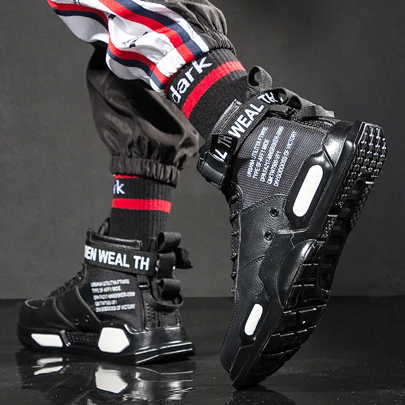 Новинка модные мужские кроссовки высота верха цвет черный/белый удобная