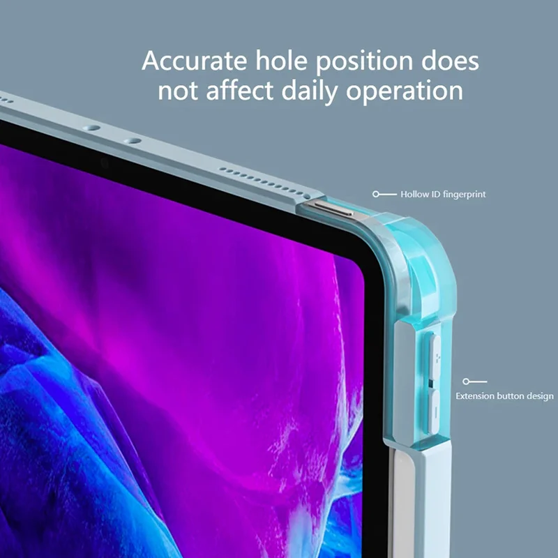 

Transparent Case For IPad 2020 Pro 11 8th 7th Cover With Pencil Slot Cover For Ipad air 4 10.9 inch Foldable Stand Case