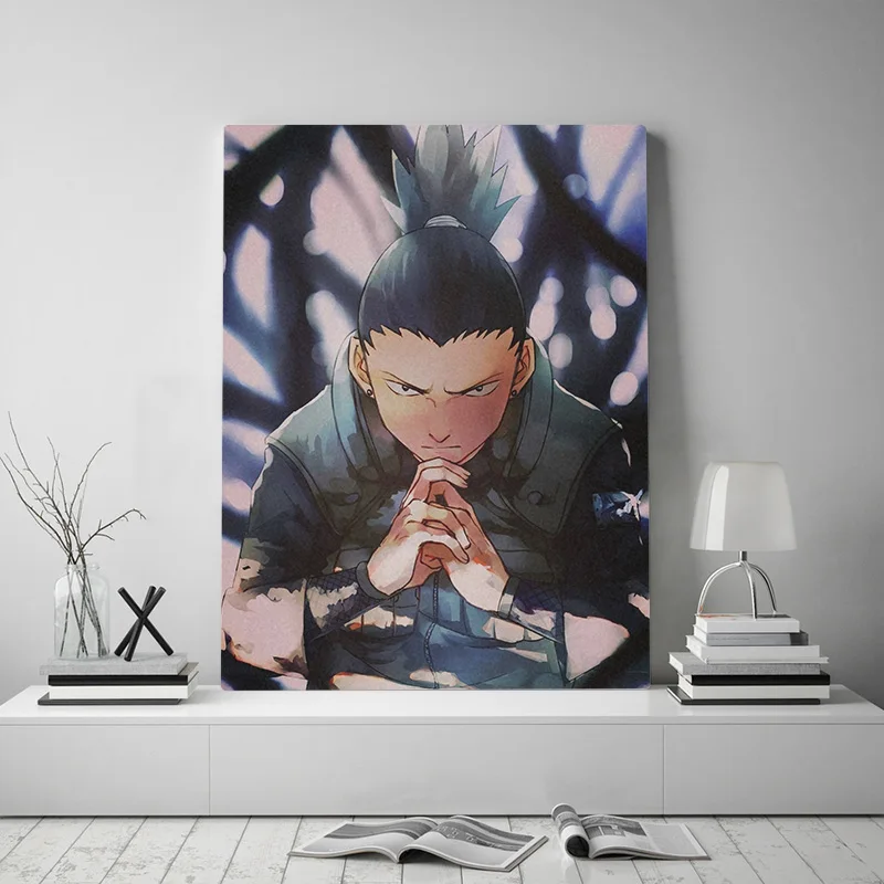 Shikamaru теневое владение ютсу Аниме Холст Живопись Декор стены искусства картины