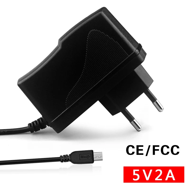 5V 2A DC Micro USB адаптер питания штепсельная вилка ЕС США 110-240V AC Вход 100cm кабель