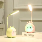 Светодиодная настольная лампа с зарядкой от Usb, трехскоростной приглушаемый светильник для обучения чтению в общежитии, ночник для спальни с защитой глаз