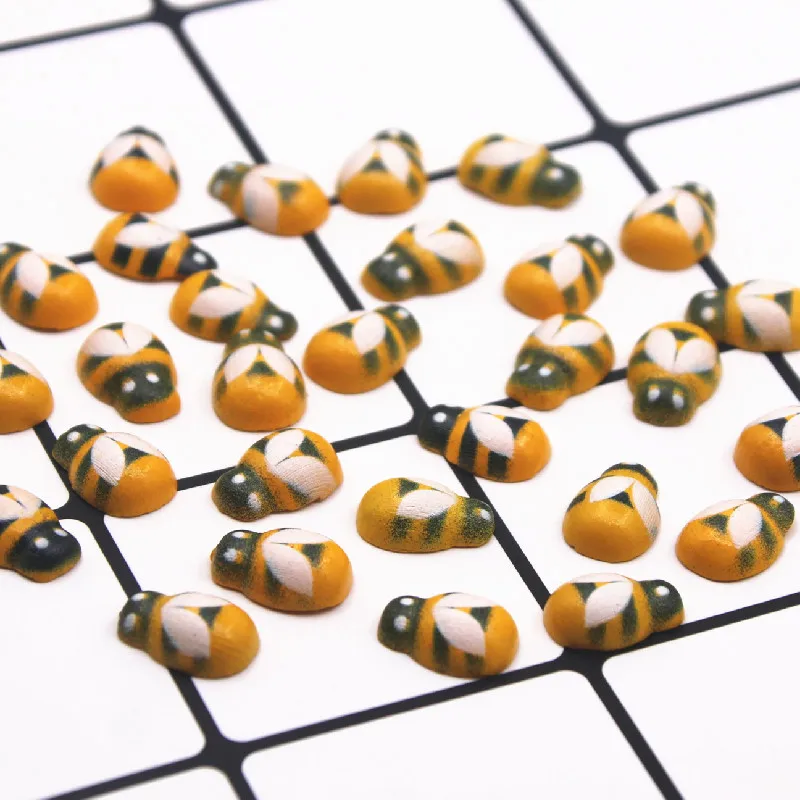 Декоративная деревянная пуговица Красная божья коровка/пчела плоская спина