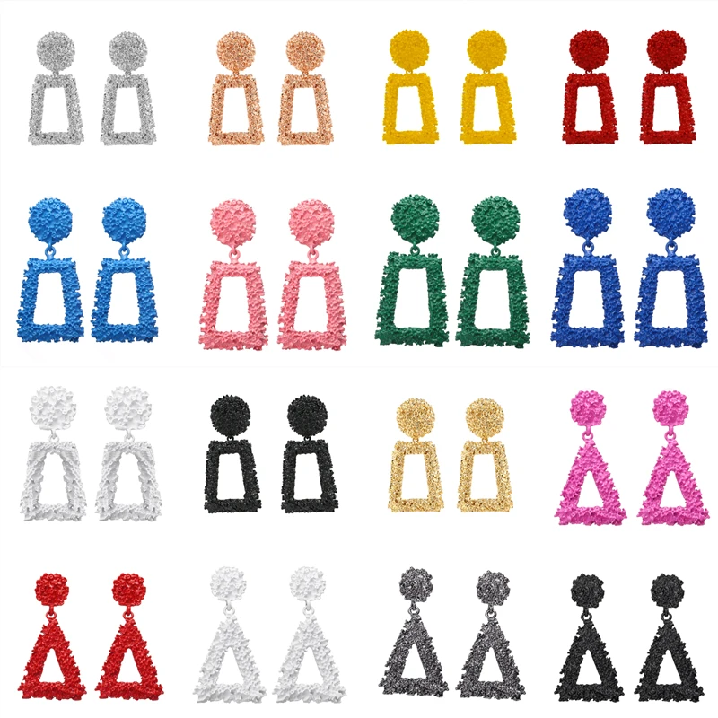 Серьги гвоздики из цинкового сплава гиперболы в стиле панк круглые