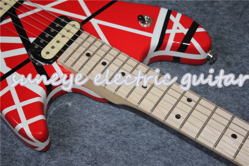 Горячая Вольфганг стиль EVH электрогитара клен гриф гитарра электрика DIY Гитарный комплект на заказ