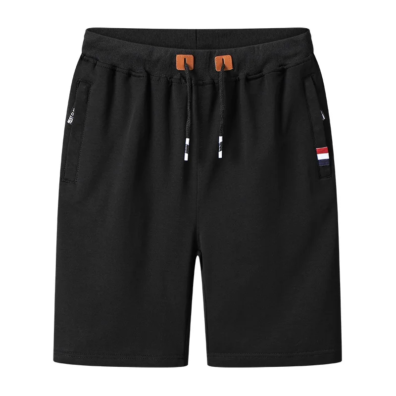 

Casual Shorts New Men's Summer Fashion Solid Knee Length Short Pants Elastic Waist Cotton Shorts Male Shorts Masculinos