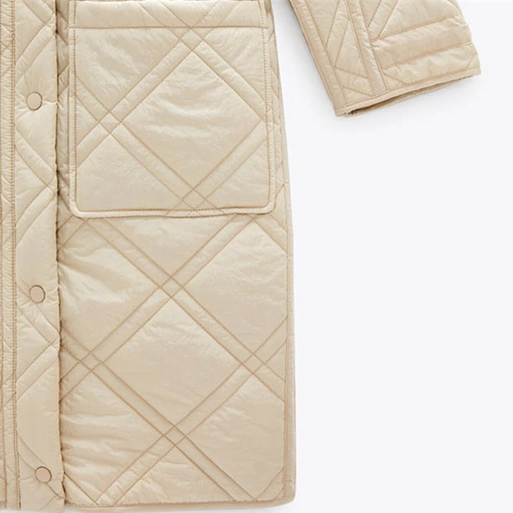 Женское легкое хлопковое пальто средней длины с капюшоном Простой Модный жакет