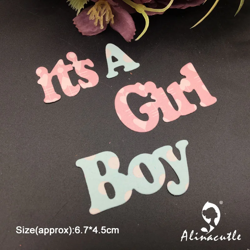 Вырубка металла высечки это мальчик девочка скрапбук Бумага Ремесло альбом