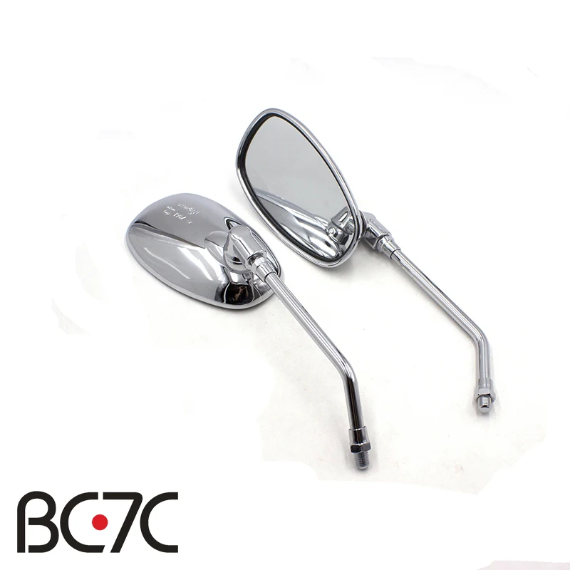 Зеркало заднего вида для мотоцикла универсальное хромированное боковое зеркало