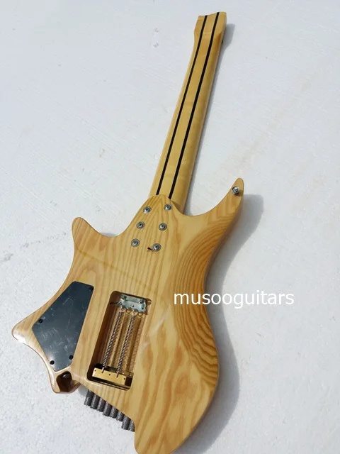 Бренд Musoo электрическая гитара без головы с закаленным ладом 8