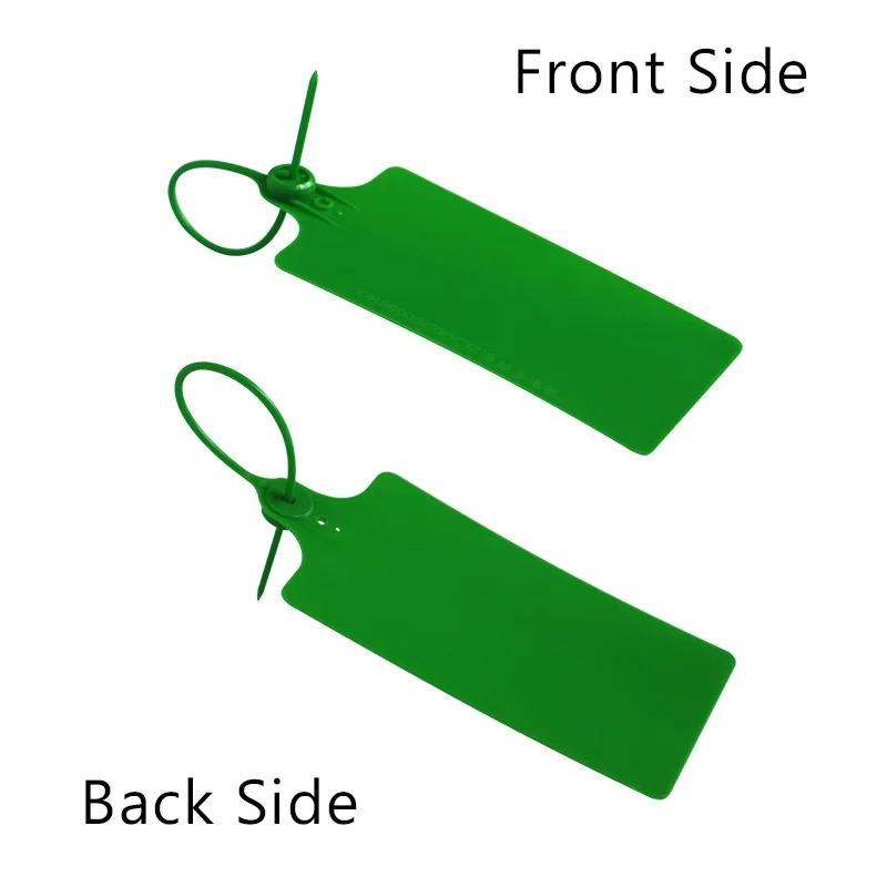 100 шт. Пользовательский логотип ярлыки пластиковые защитные самоблокирующиеся