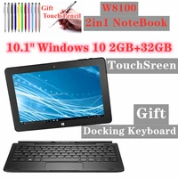 10 1 ips ultra slim windows10 tablet pc w8100 quad core with pin docking keyboard 1280800 2gb32gb hdmi compatible 32 bit os