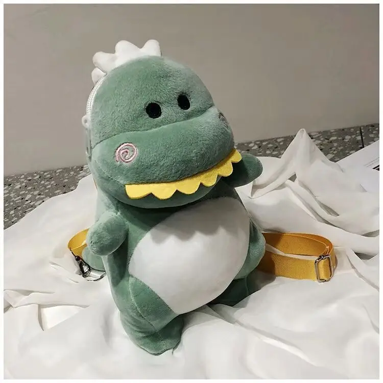 

Plush Bag Cartoon Cute Dinosaur Backpack Stuffed Animals Doll Child Gift